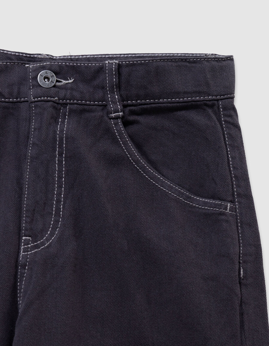 jeans cargo grigi stile carpentiere per ragazzi