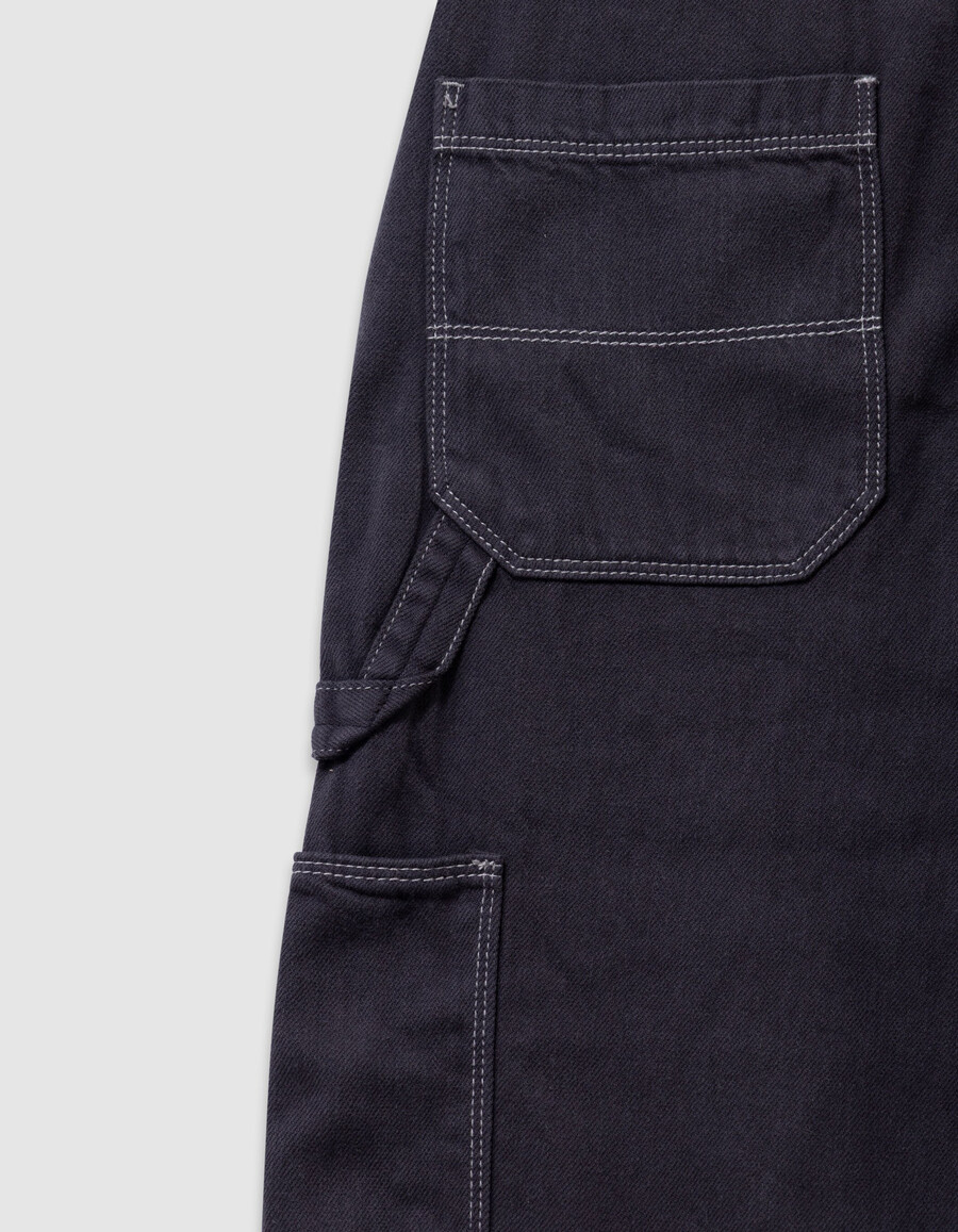 jeans cargo grigi stile carpentiere per ragazzi