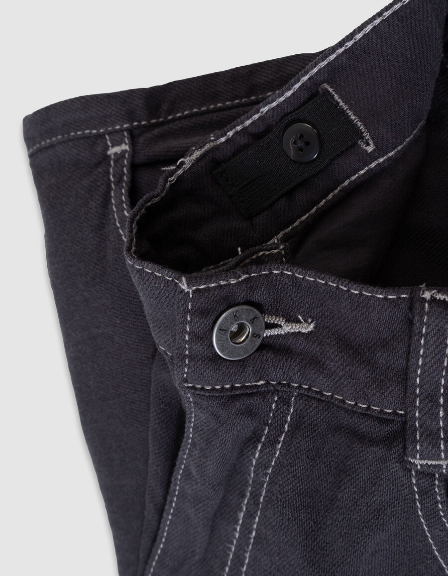 jeans cargo grigi stile carpentiere per ragazzi