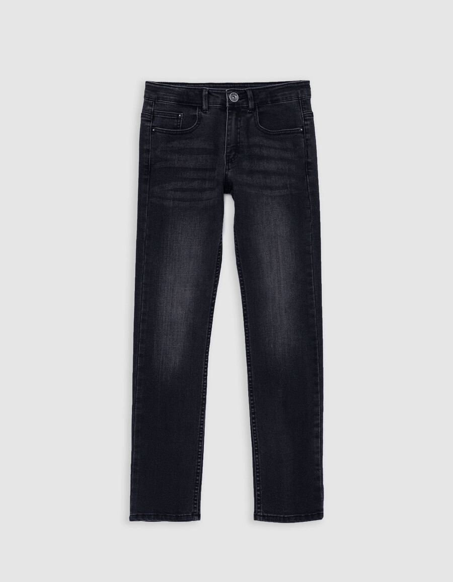jeans slim lavati grigi da ragazzo