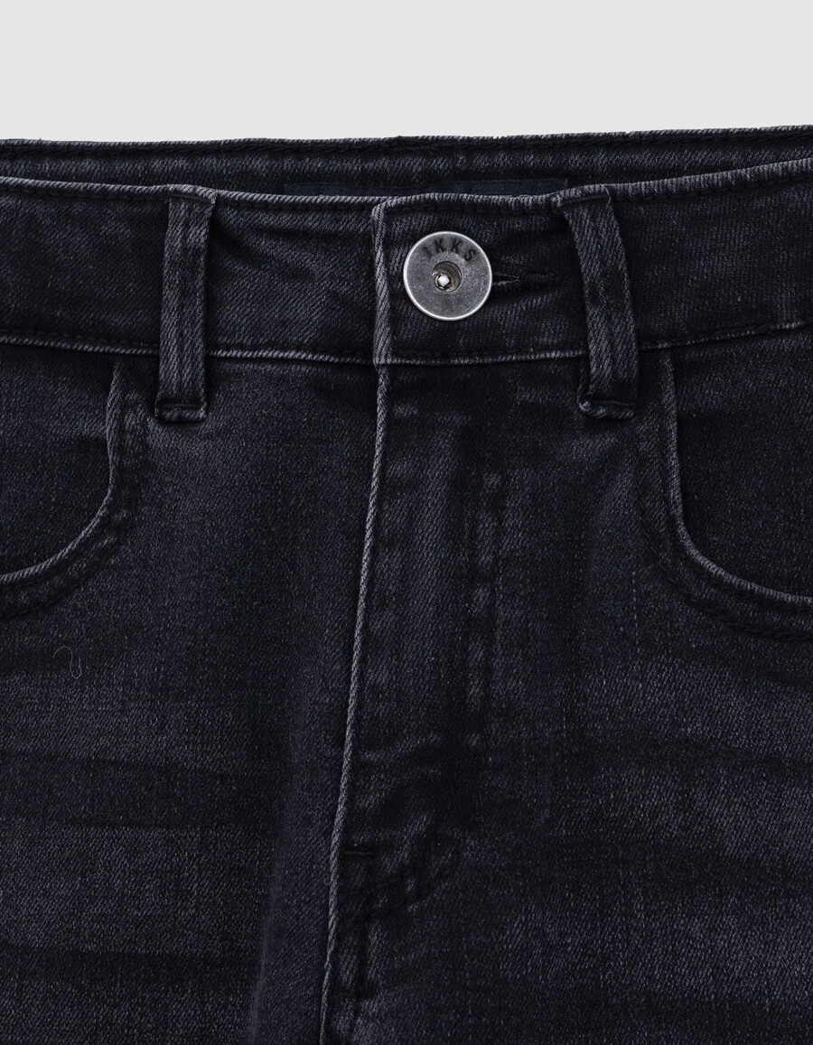 jeans slim lavati grigi da ragazzo