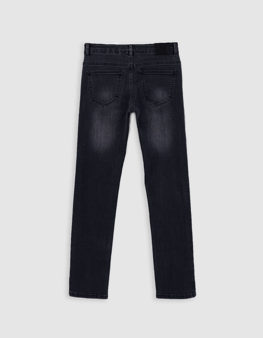 jeans slim lavati grigi da ragazzo