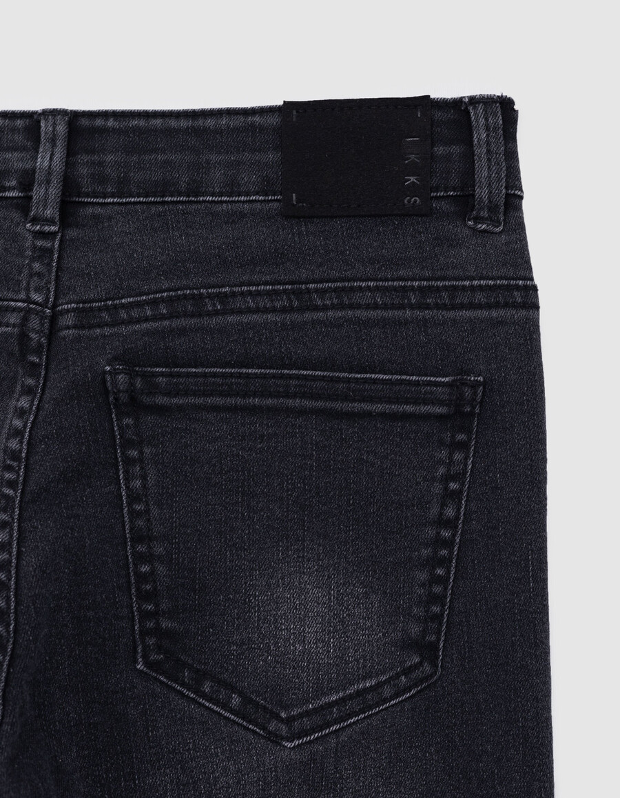 jeans slim lavati grigi da ragazzo