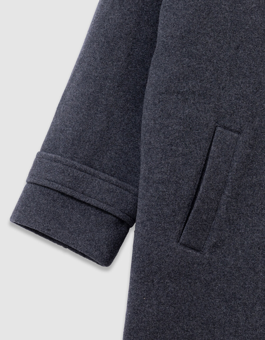cappotto lungo grigio per ragazze