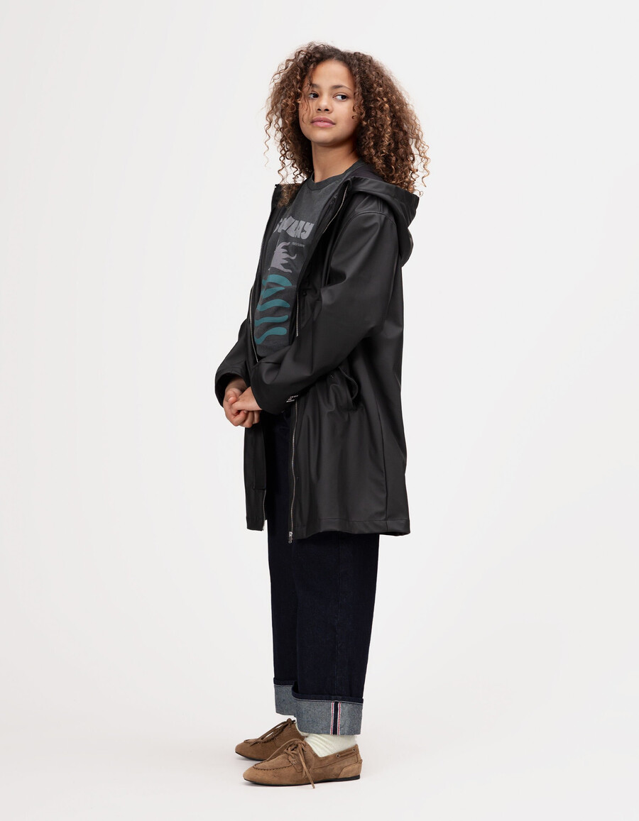 parka nero 3 in 1 e giacca imbottita con fodera in pelliccia