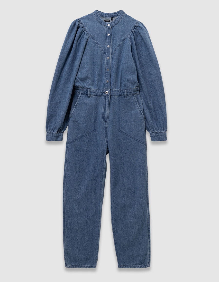 tuta in denim blu per bambine