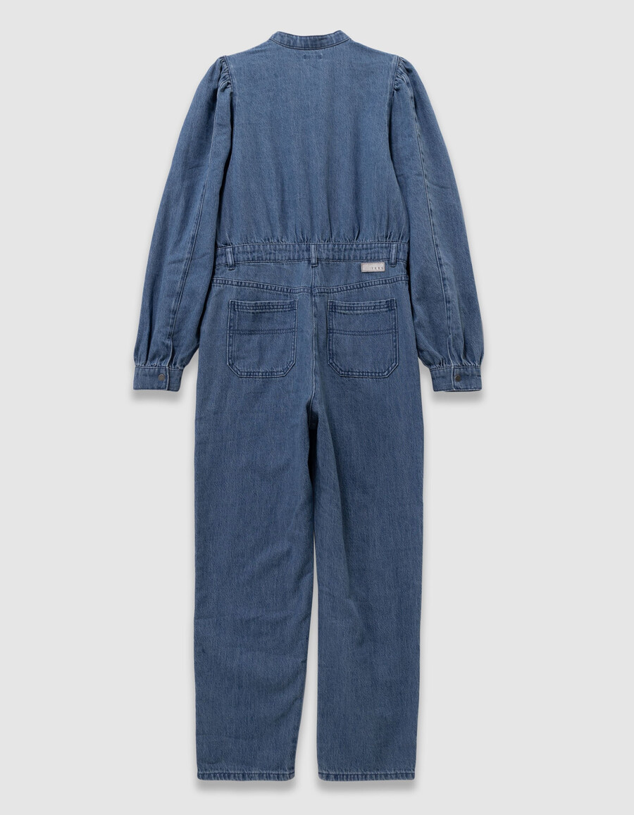 tuta in denim blu per bambine