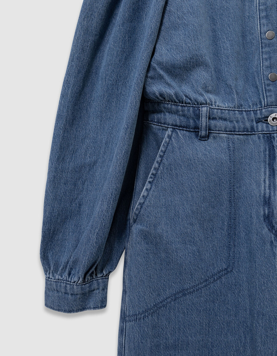 tuta in denim blu per bambine