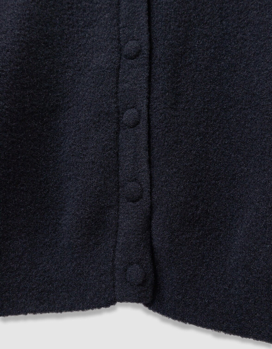 cardigan nero in morbida maglia con bottoni per bambine