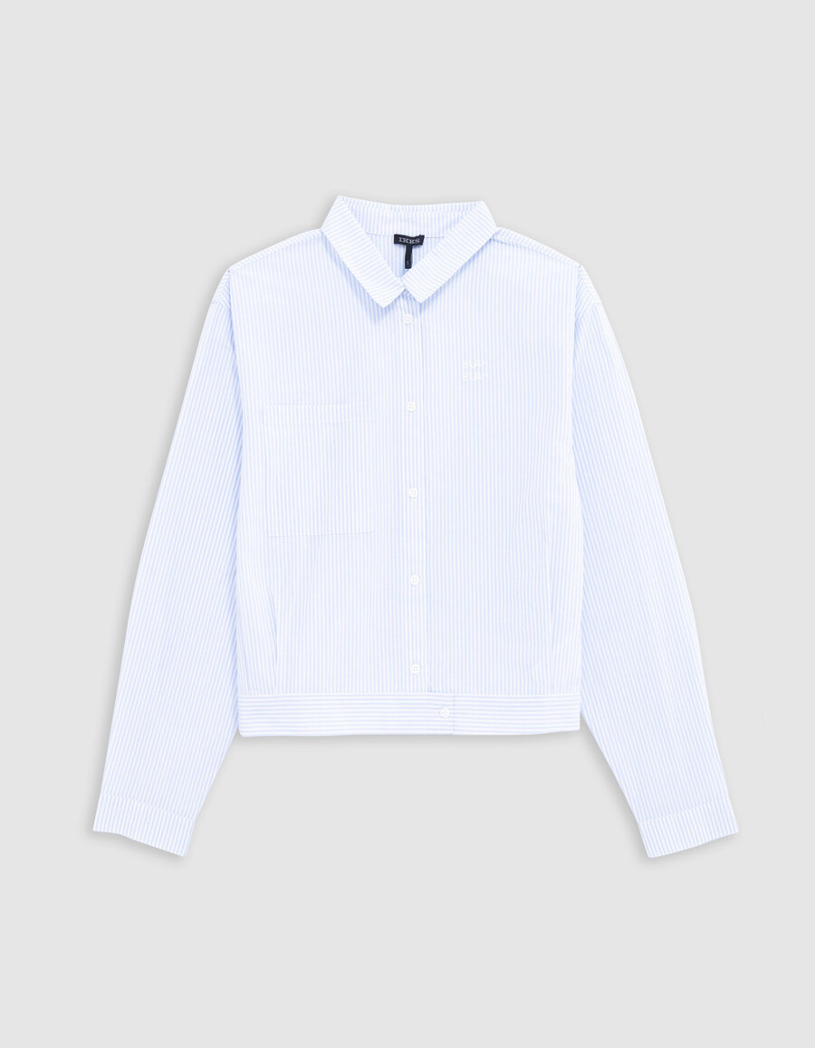 giacca spirit con camicia a righe blu per ragazza
