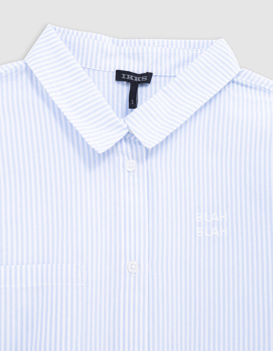 giacca spirit con camicia a righe blu per ragazza