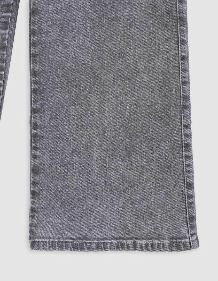 jeans grigi lavati larghi per ragazza