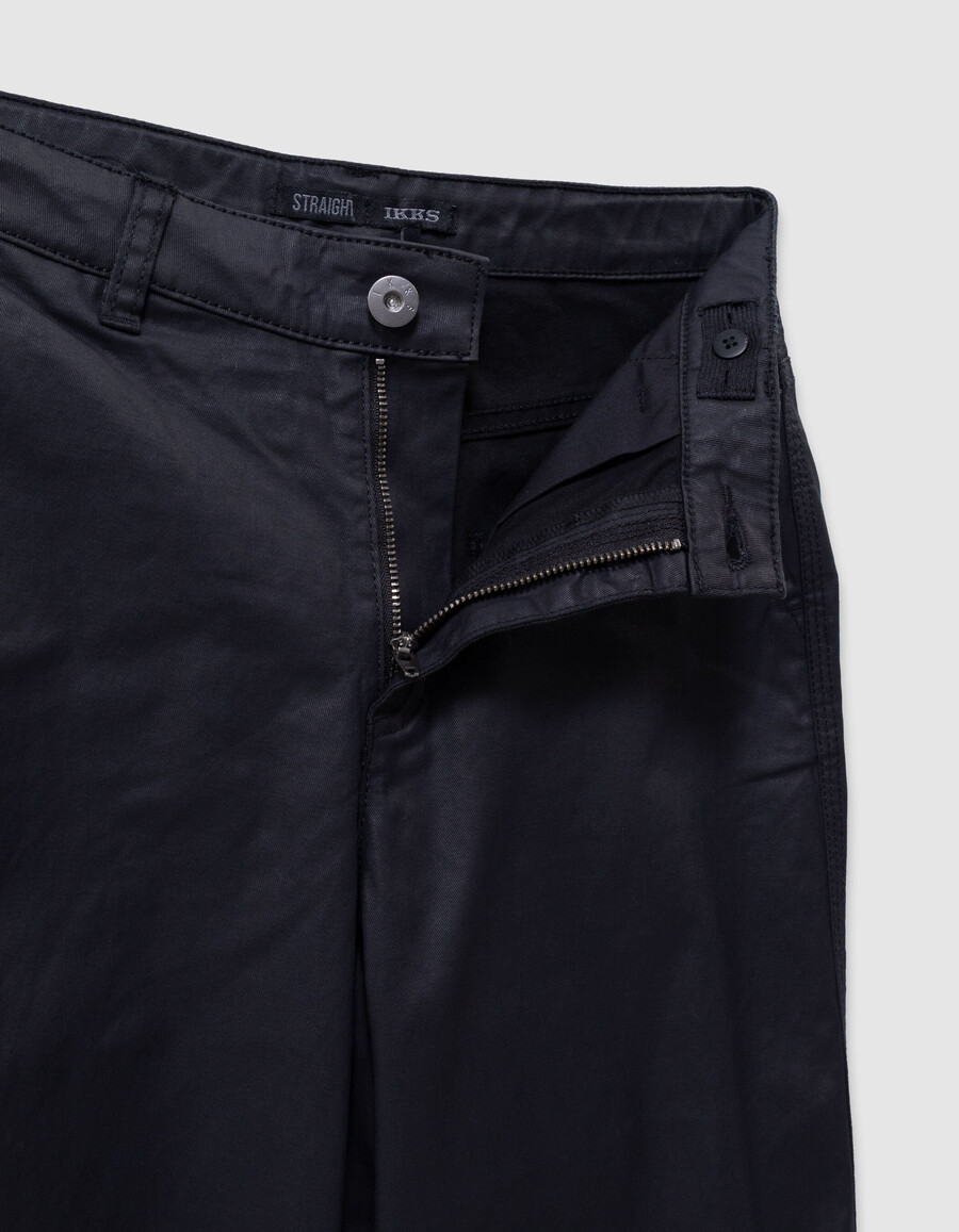 jeans dritti rivestiti neri da bambina