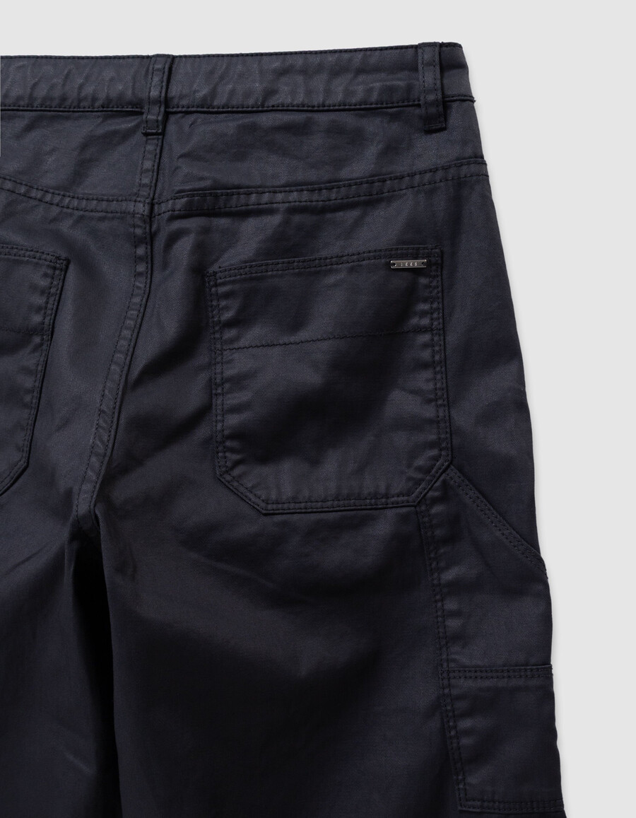 jeans dritti rivestiti neri da bambina