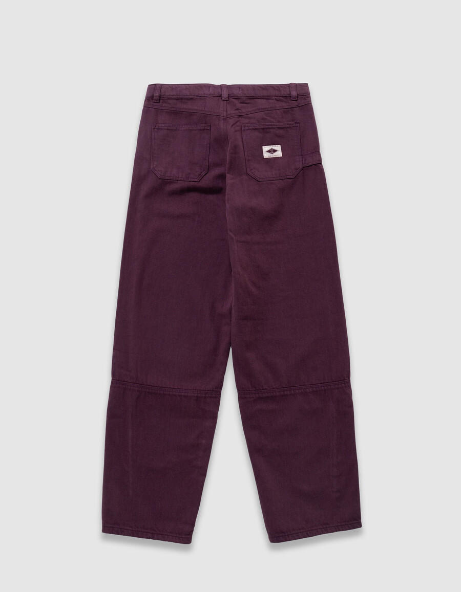 jeans a palloncino bordeaux da bambina
