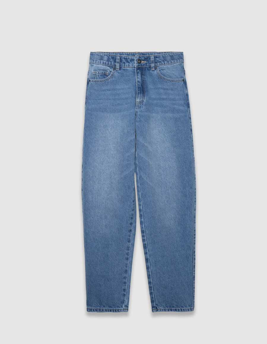 jeans gaucho blu da bambina