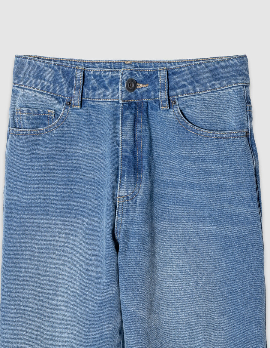jeans gaucho blu da bambina