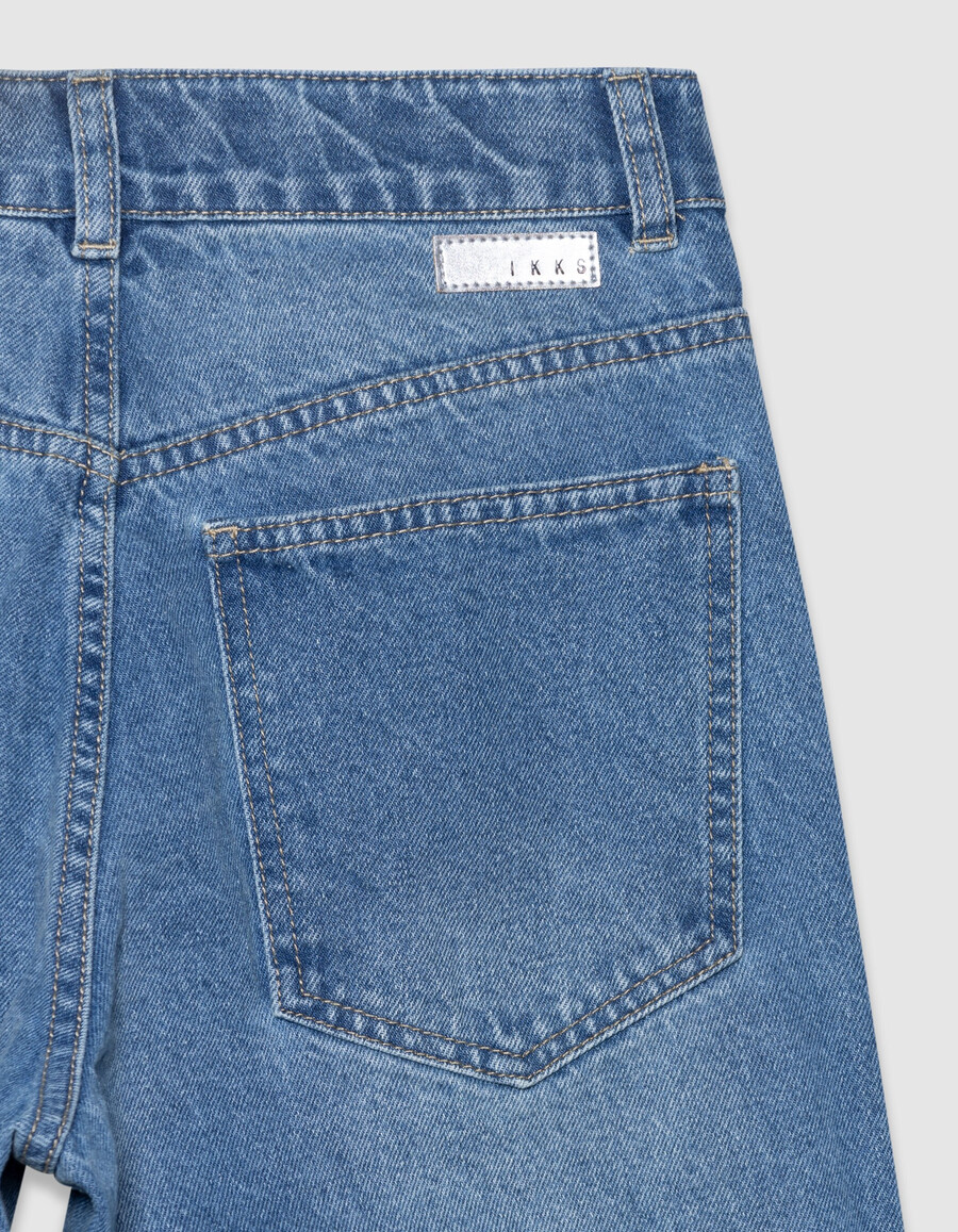 jeans gaucho blu da bambina