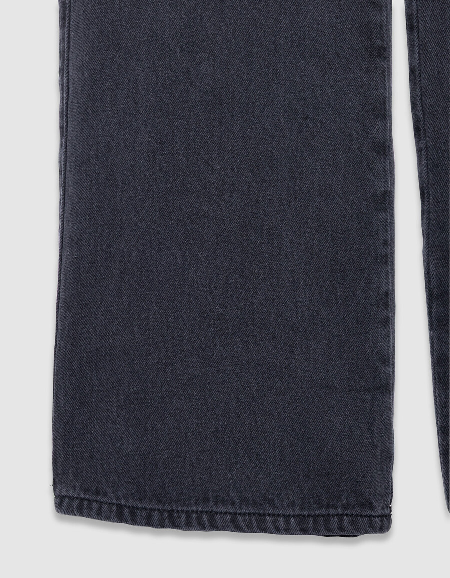 jeans neri a gamba larga per ragazze
