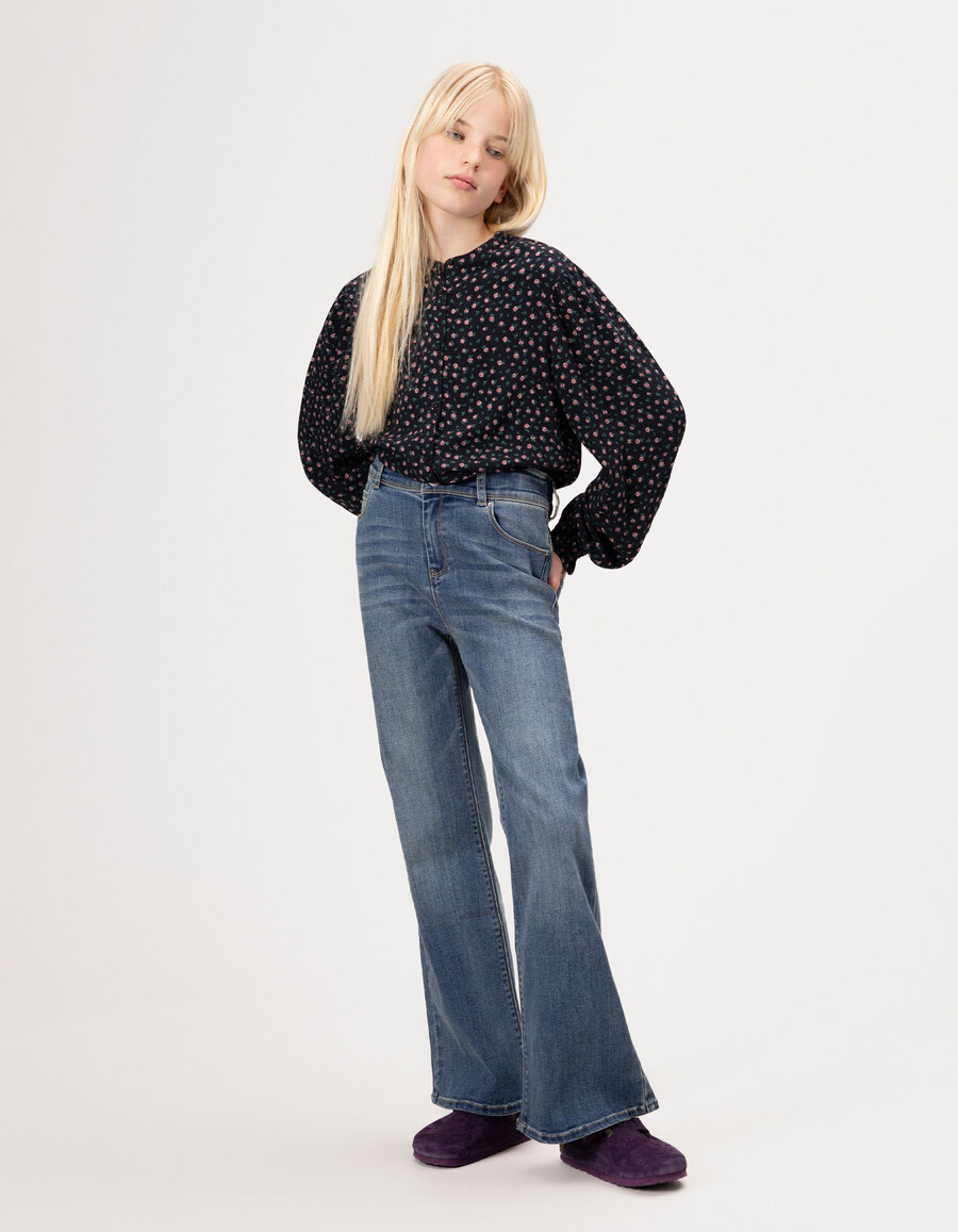 jeans svasati blu sbiaditi da bambina