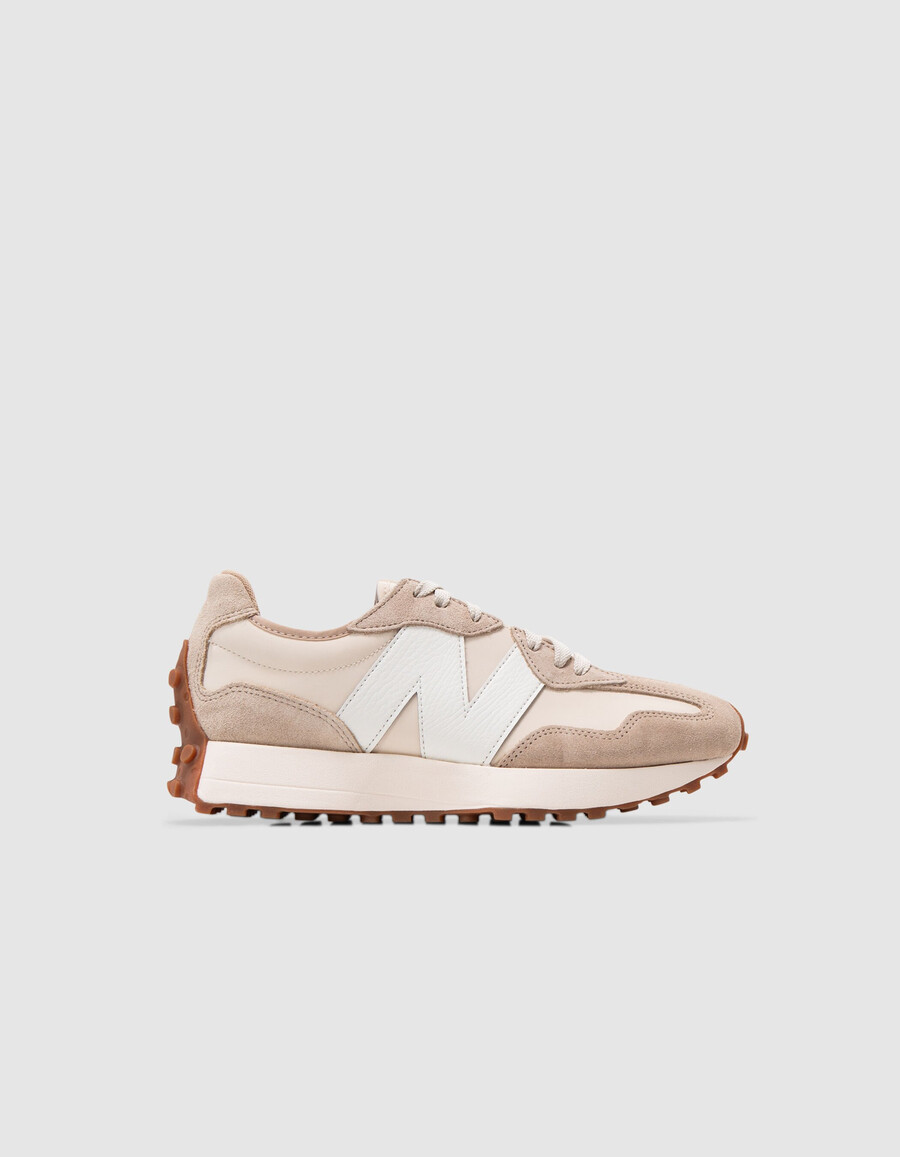 scarpe da ginnastica new balance 327 ecru da donna