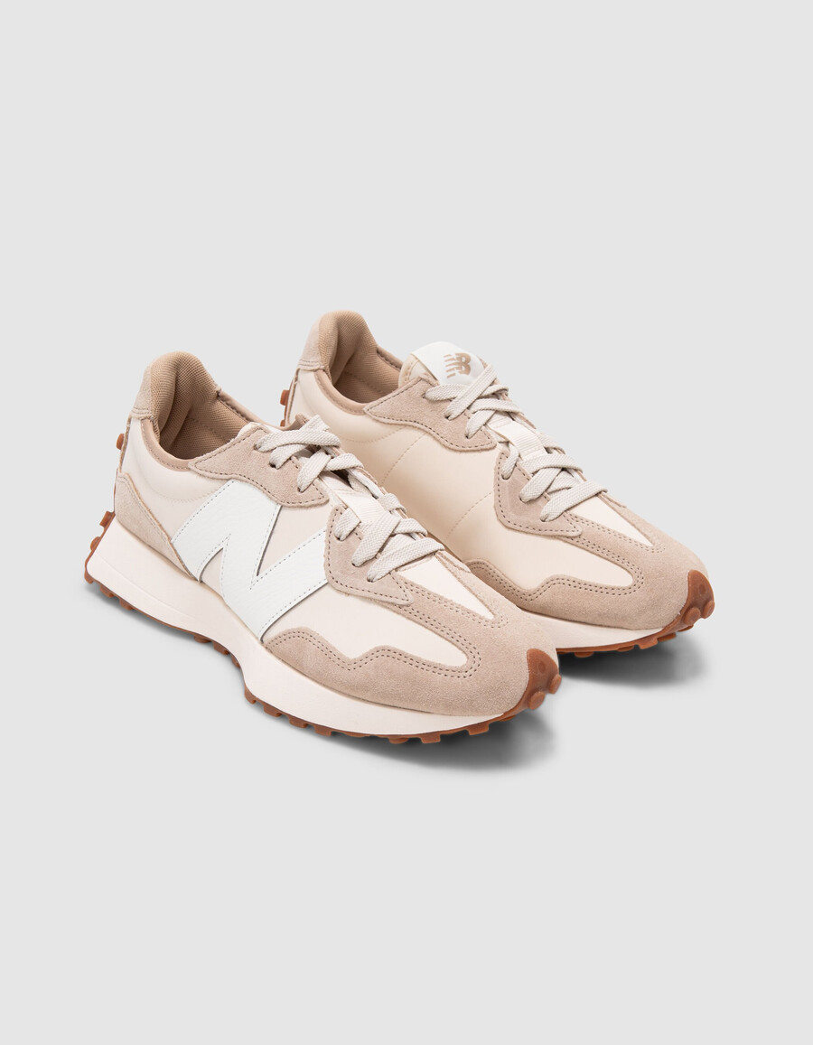scarpe da ginnastica new balance 327 ecru da donna