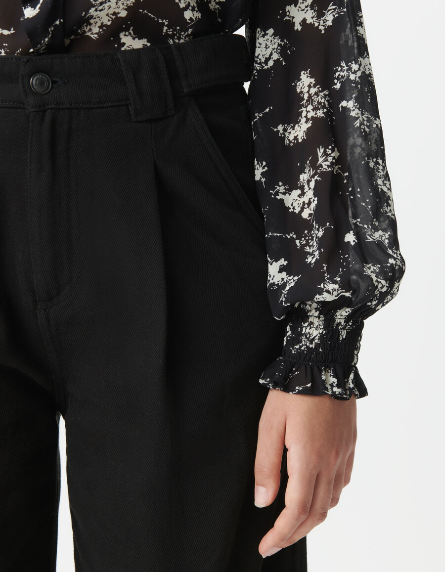 jeans a gamba larga pénélope neri da donna