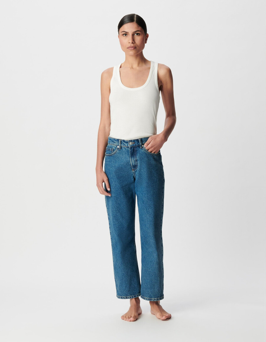 jeans boyfriend blu corti charlotte da donna
