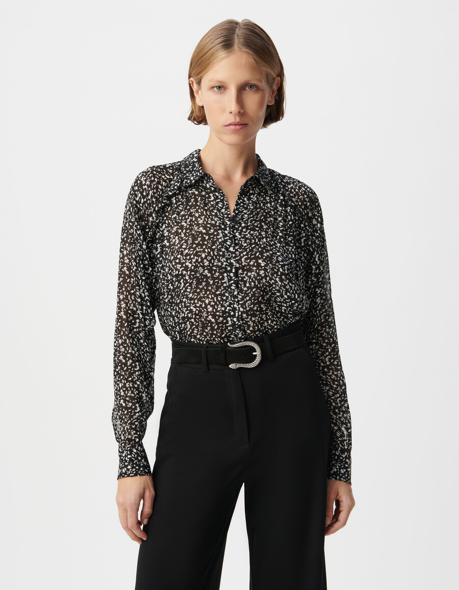 tailleur pantalone nero a gamba larga da donna