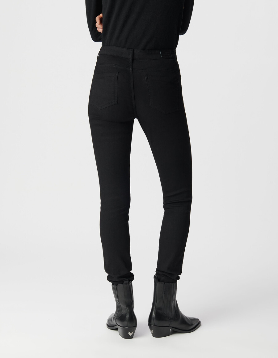jeans scolpiti neri slim da donna 78