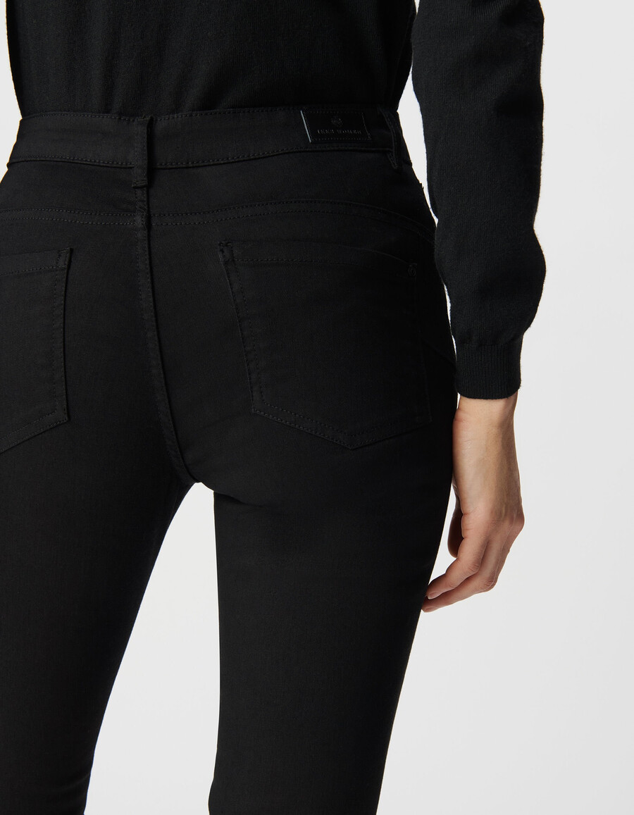 jeans scolpiti neri slim da donna 78