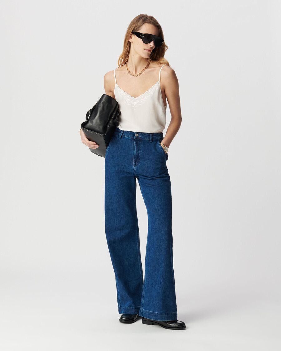 jeans blu medio da donna