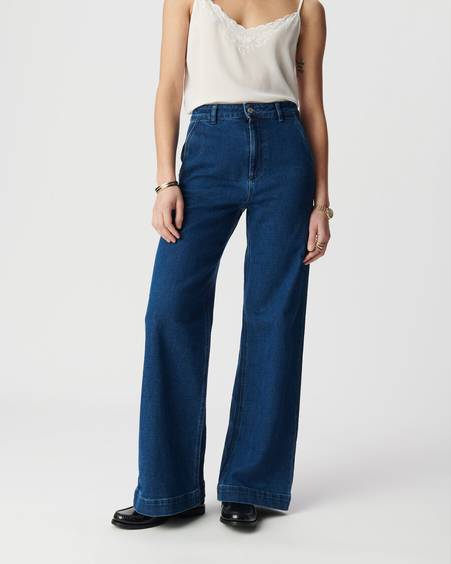 jeans blu medio da donna