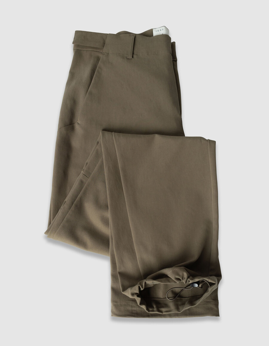 pantaloni da jogging da uomo color cachi con coulisse facili da lavare